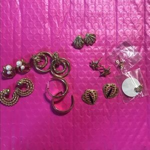 9 pair of earrings